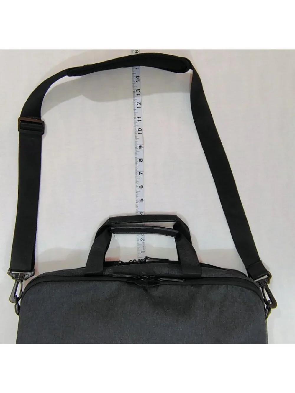 BagSmart Laptop Messenger Bag Briefcase Gray Black Digi Smart RFID Travel Office
